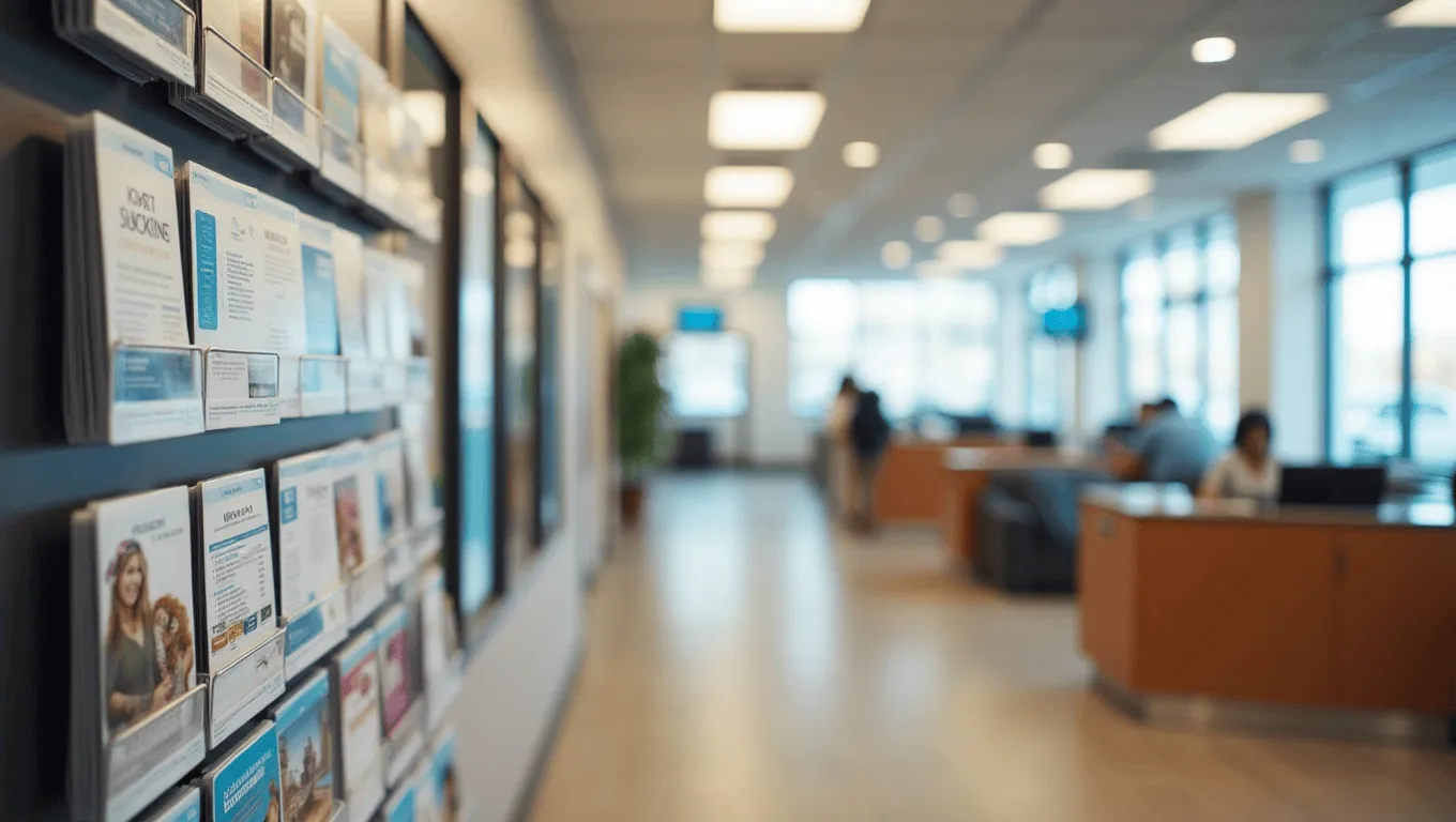California consumer protection poster in a credit union branch explaining borrower rights