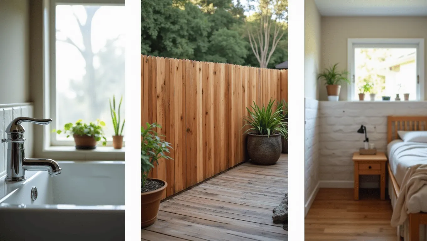 Side-by-side California home projects at different price points — small repair to full remodel